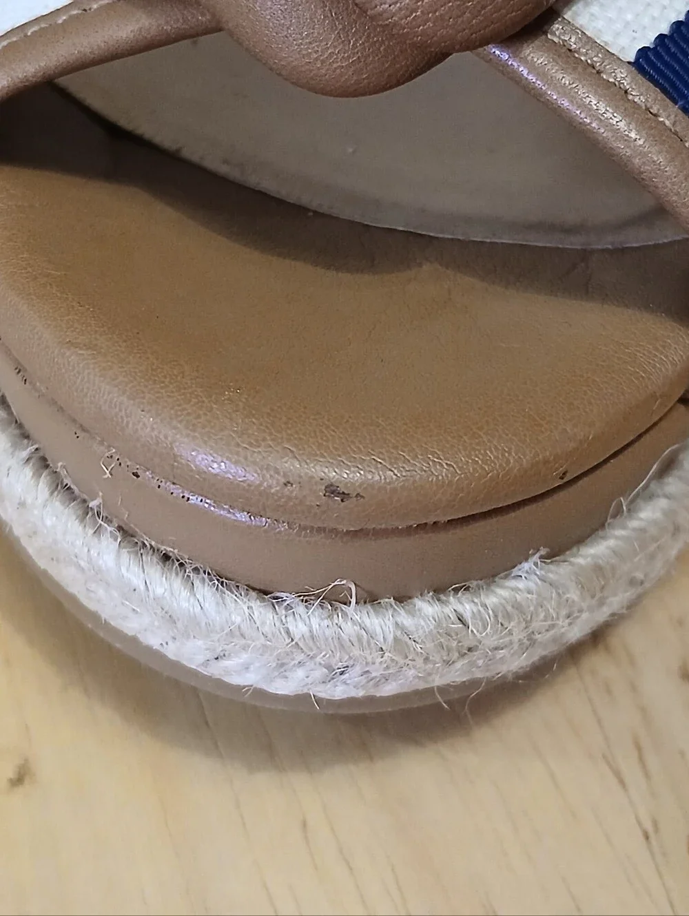 Antonio Melani Striped Rosette Espadrille Wedge Sandals 9M